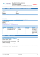 EU contactlijm 0.9KG - SDS